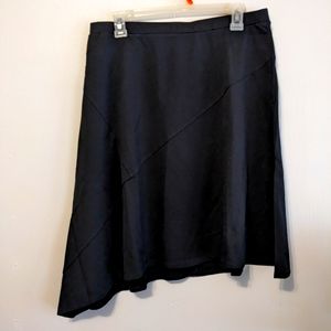 Elizabeth & Clarke Ponte knit black skirt pockets nwot